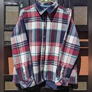 Women's Lightweight longsleeve flannel jacket by Orvis